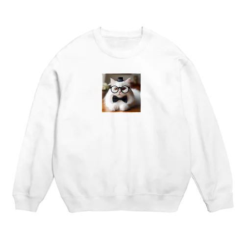 猫教授 Crew Neck Sweatshirt