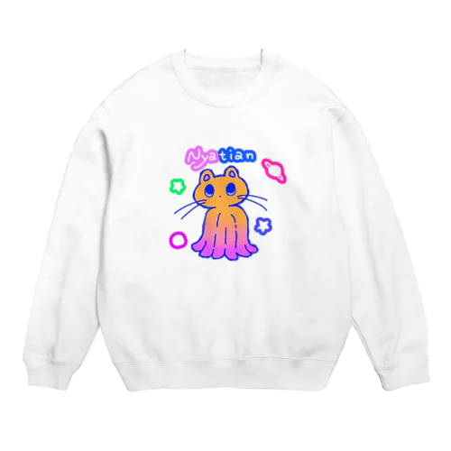 ねこ火星人 Crew Neck Sweatshirt