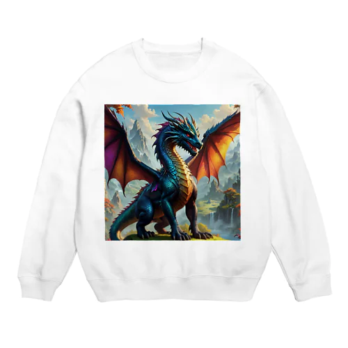 王道ドラゴン Crew Neck Sweatshirt