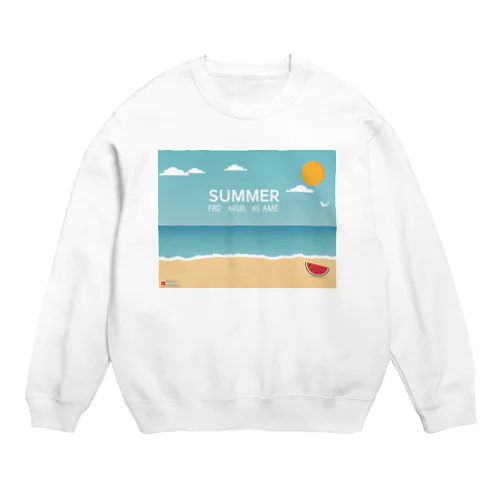 夏！Summer！ Crew Neck Sweatshirt