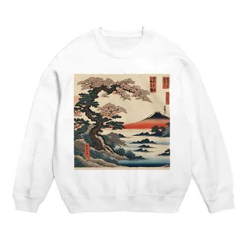 浮世絵 Crew Neck Sweatshirt