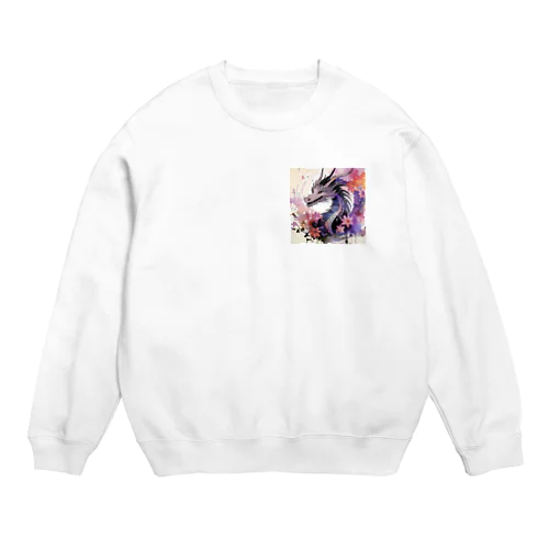 桃源郷の竜 Crew Neck Sweatshirt