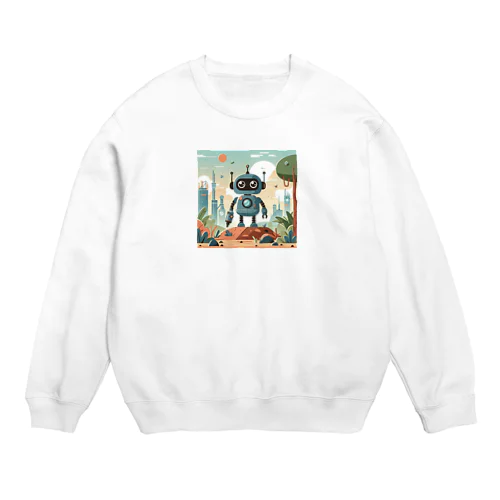 ほのぼのロボ3 Crew Neck Sweatshirt