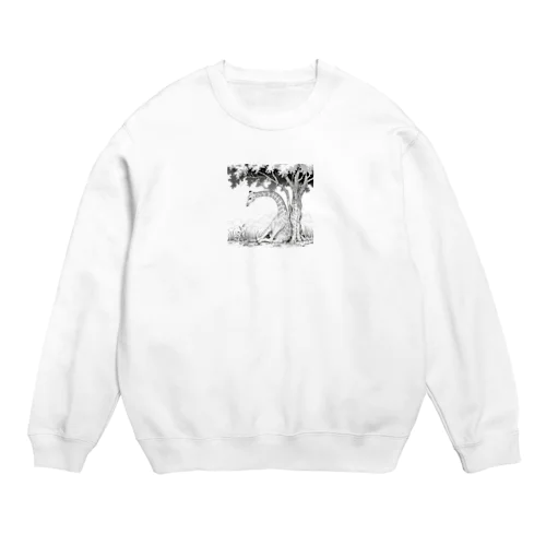 キリンの昼休み Crew Neck Sweatshirt