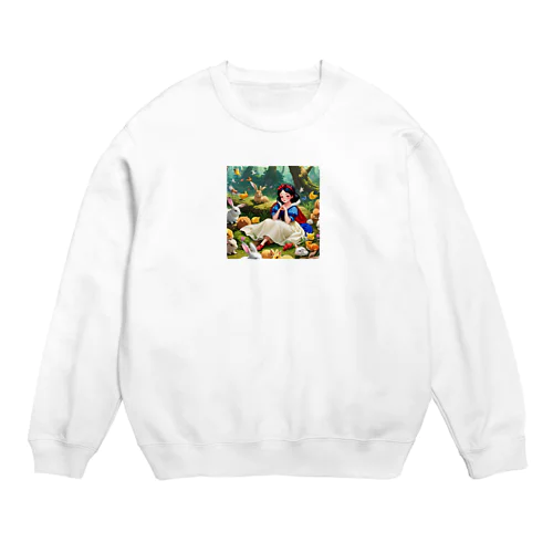 森の白雪姫 Crew Neck Sweatshirt