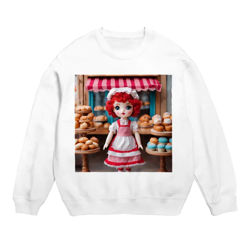 かわいい💕女の子のパン屋さん🥐🍞✨ Crew Neck Sweatshirt