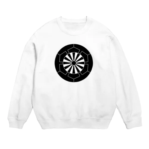 源氏車家紋 Crew Neck Sweatshirt