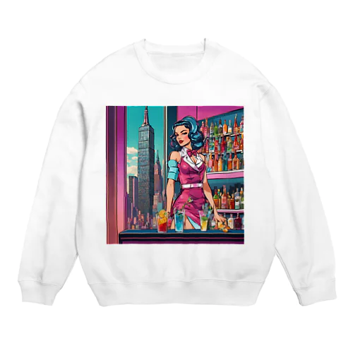 🌃摩天楼バー🍸美女✨ Crew Neck Sweatshirt