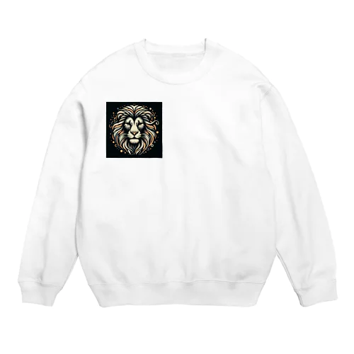 百獣の王ライオン Crew Neck Sweatshirt