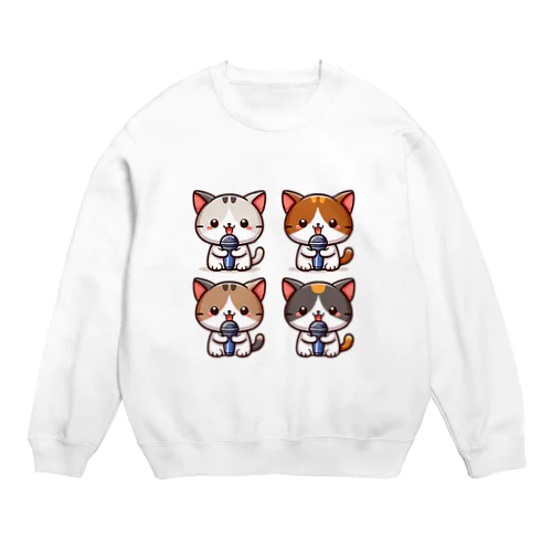 ねこコーラス 05 Crew Neck Sweatshirt