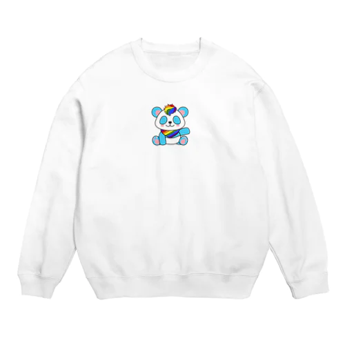 にじいろパンダ Crew Neck Sweatshirt