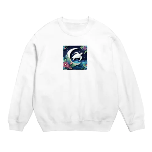 ウミガメ Crew Neck Sweatshirt
