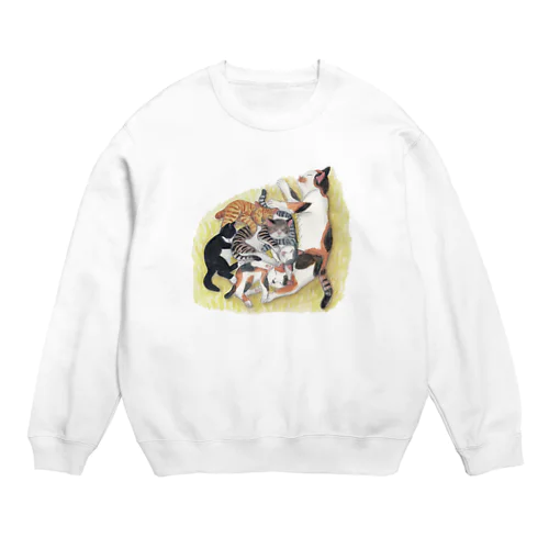 佐野早津紀　猫　XYZ Crew Neck Sweatshirt