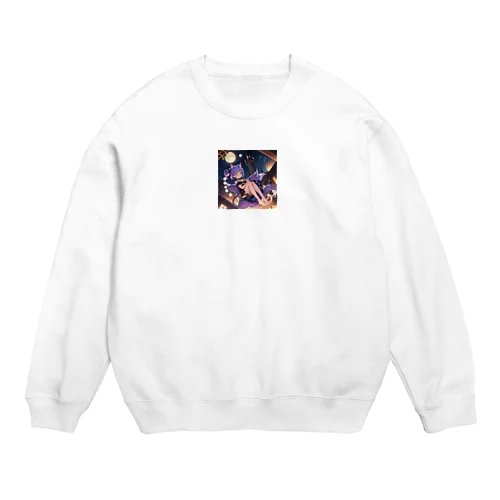 猫耳少女 Crew Neck Sweatshirt