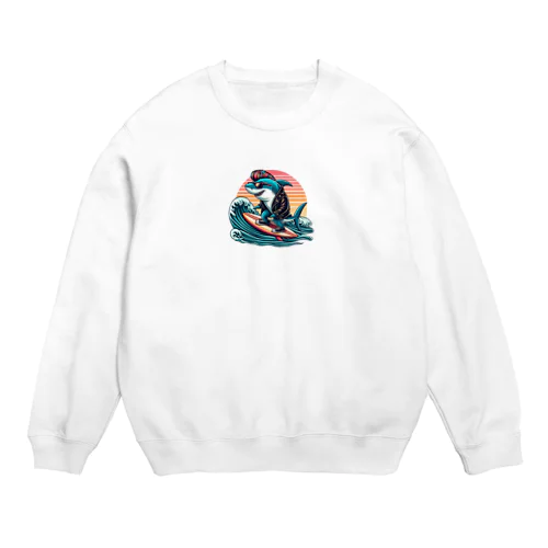 いかついサメ Crew Neck Sweatshirt