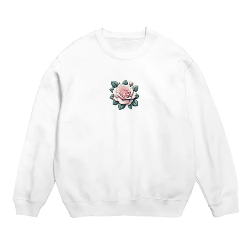 一本の強い薔薇 Crew Neck Sweatshirt