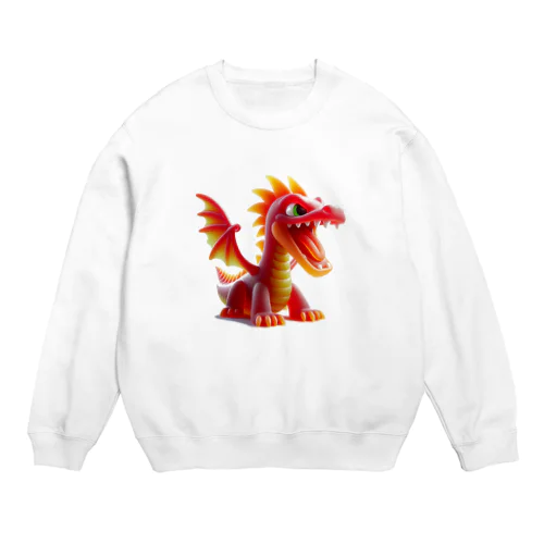 ドラゴングミ食べよぉ Crew Neck Sweatshirt