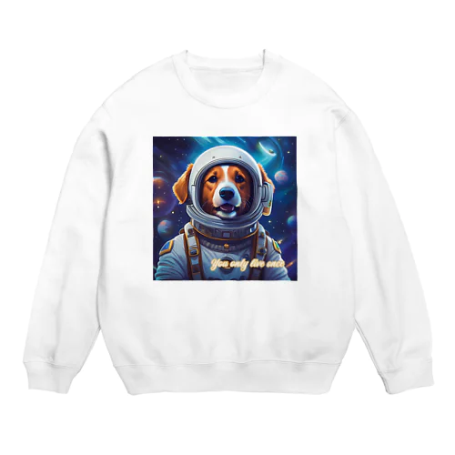 ここまで飛んできて！　Fly here! Crew Neck Sweatshirt