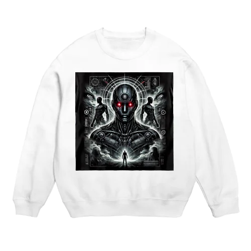 AI-ダーク- Crew Neck Sweatshirt