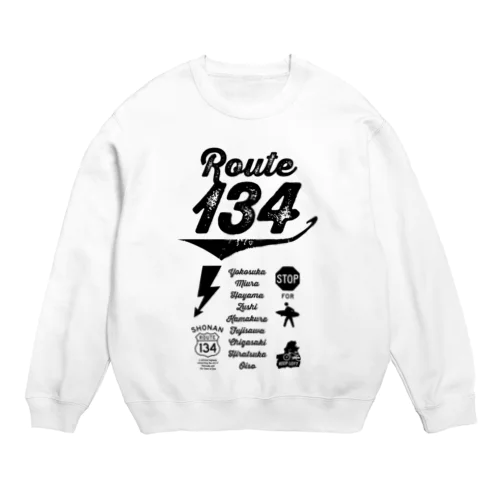 R134_No.007_01_bk Crew Neck Sweatshirt