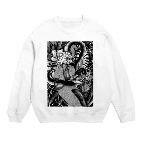 シマウマ Crew Neck Sweatshirt