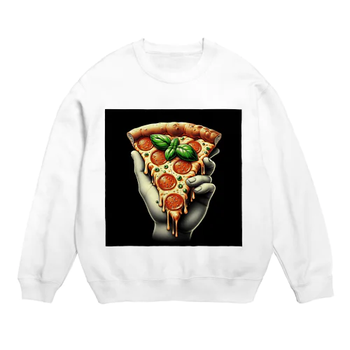 おしゃれなpizzaのグッズ Crew Neck Sweatshirt