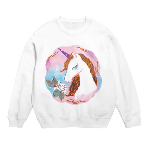 花が咲いたのが嬉しくて。 Crew Neck Sweatshirt