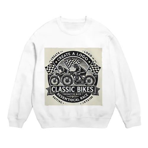  クラシックバイクの歴史的レース再現イベント Crew Neck Sweatshirt