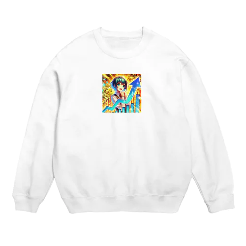 株価高騰 Crew Neck Sweatshirt