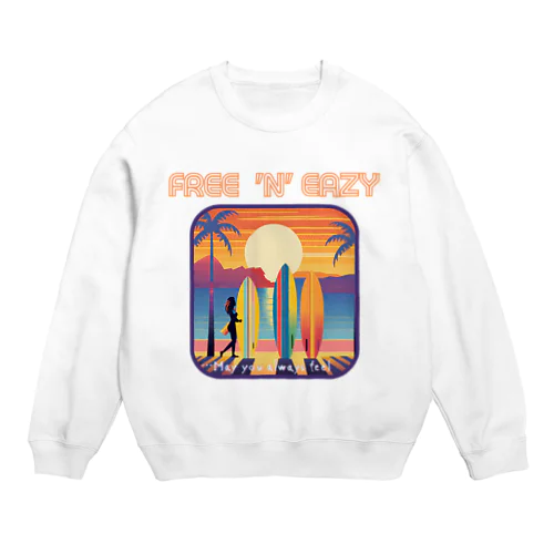  FREE 'N' EAZY  Tropical1 Crew Neck Sweatshirt