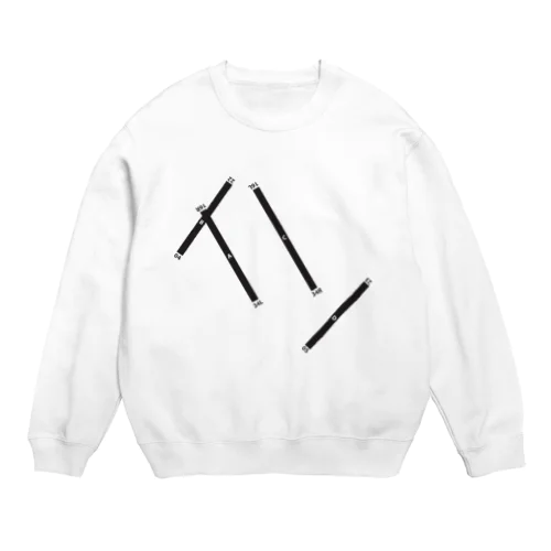 羽田空港の滑走路 Crew Neck Sweatshirt