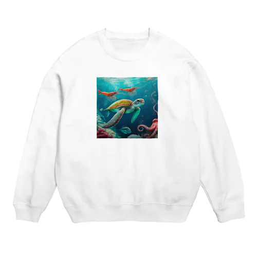 海亀 Crew Neck Sweatshirt