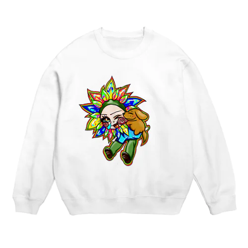 🌻ひまわり兄さん🌻 Crew Neck Sweatshirt