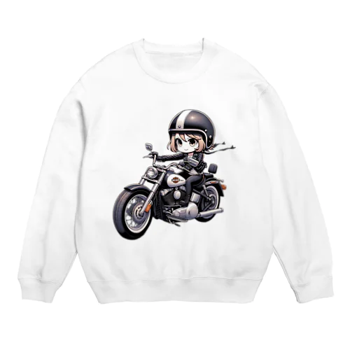 バイク女子 05 Crew Neck Sweatshirt