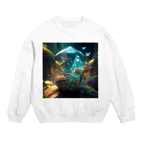 幻想世界_水晶 Crew Neck Sweatshirt