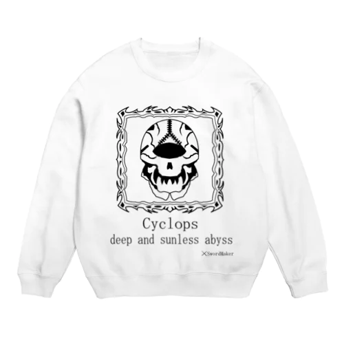 サイクロプス　黒　スウェット Crew Neck Sweatshirt