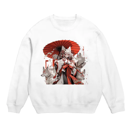 守護の狐姫 Crew Neck Sweatshirt