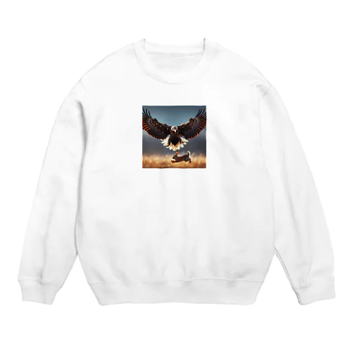 兎を狩る鷹① Crew Neck Sweatshirt