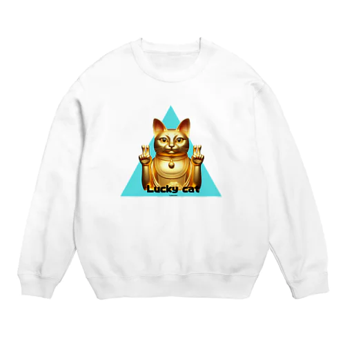 アルカイックピースなネコ Crew Neck Sweatshirt