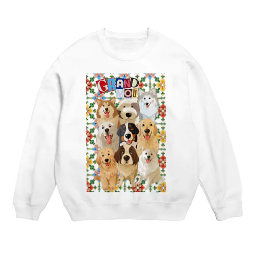 NEW 2024  GRAND MOU《ぐらんむー》大型犬カフェ Crew Neck Sweatshirt