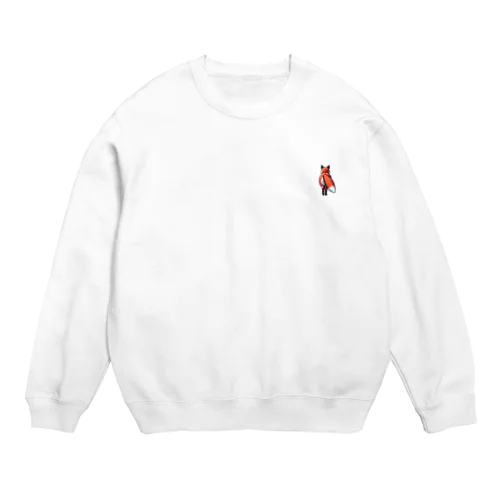 狐の後ろ姿は尊い Crew Neck Sweatshirt