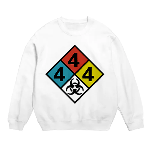 NFPA 704 バイオハザードマーク Crew Neck Sweatshirt