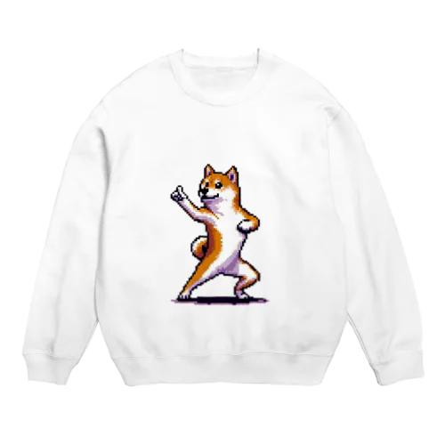 踊りまくる柴犬 Crew Neck Sweatshirt