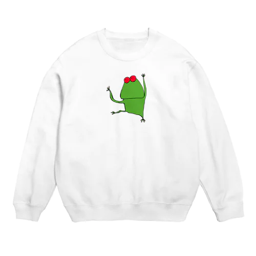 すーぱーかえるくん Crew Neck Sweatshirt