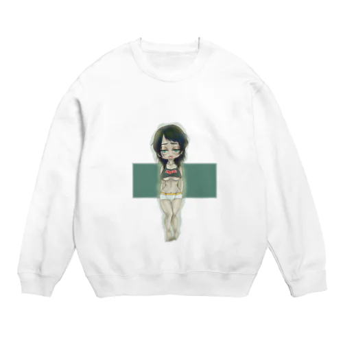 病んでるぎゃる Crew Neck Sweatshirt