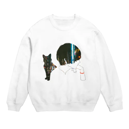 city boy Crew Neck Sweatshirt