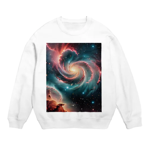 幻想的な宇宙 Crew Neck Sweatshirt