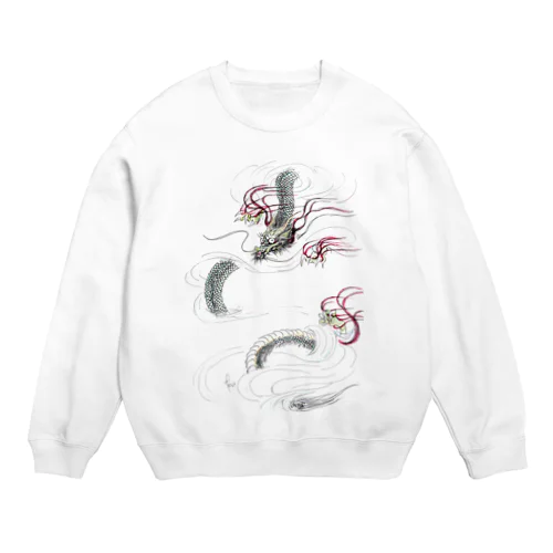 和風ドラゴン　Japanese Dragon Crew Neck Sweatshirt