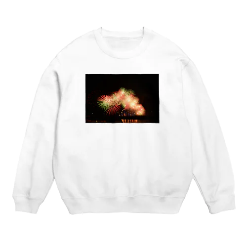 淀川花火大会 Crew Neck Sweatshirt