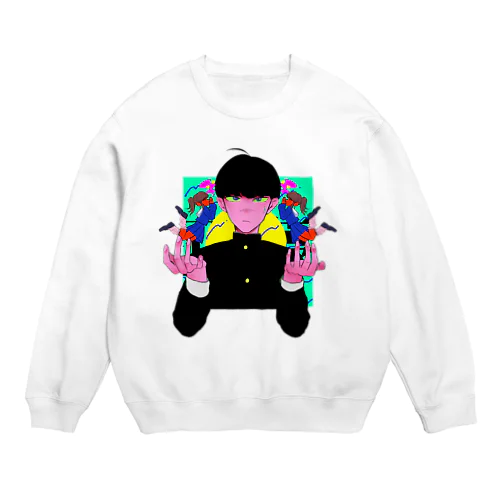 コソコソしてるよ〜 Crew Neck Sweatshirt